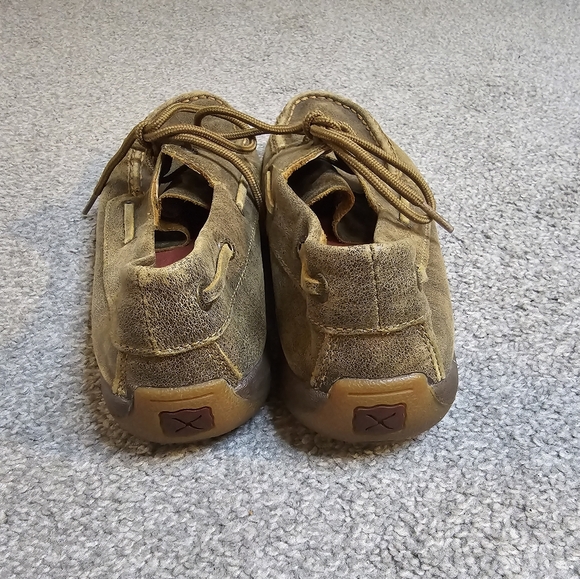 Twisted X Fair Isle Women's Size 9 Leather Boat  Loafers - Picture 6 of 10